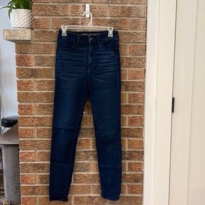 Super high rise skinny jeans
